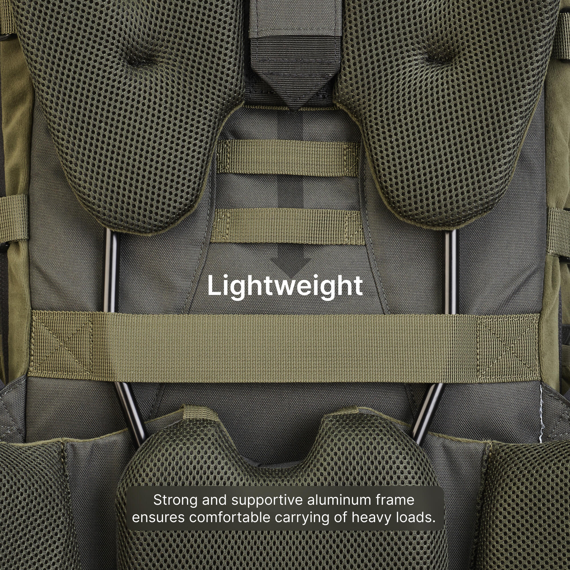 Wildlife Outdoor Backpack 45 to 90 Litre Adjustable - Green