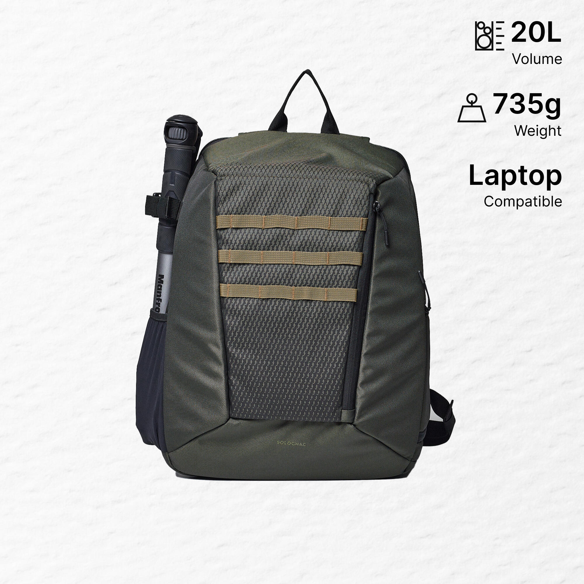 solognac Camera Backpack Wildlife 100 20 Litres - Grey-picture-17