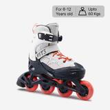 Kids' Inline Fitness Skates Fit3 - Grey/Red