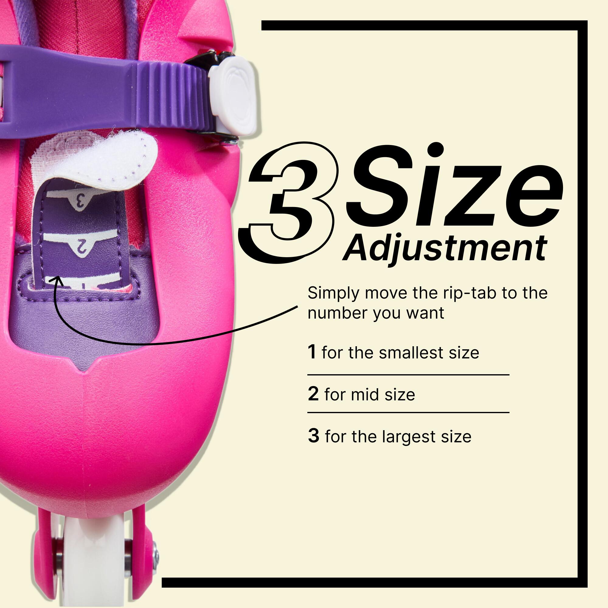 Kids Skating Shoes Inline Play 3 Pink