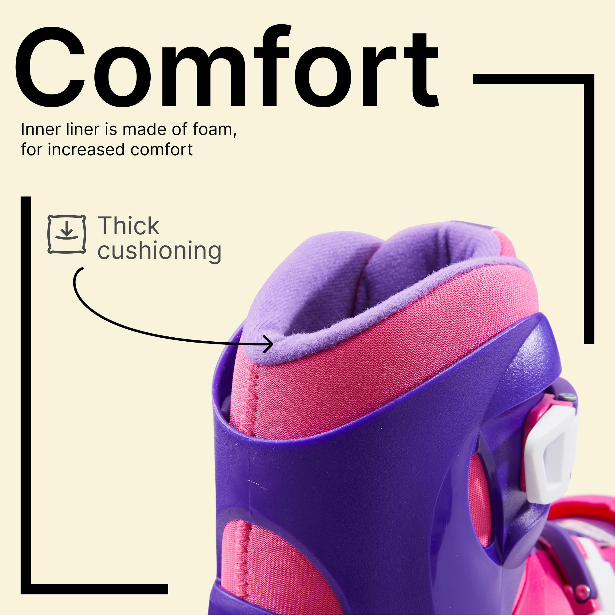 Kids Skating Shoes Inline Play 3 Pink