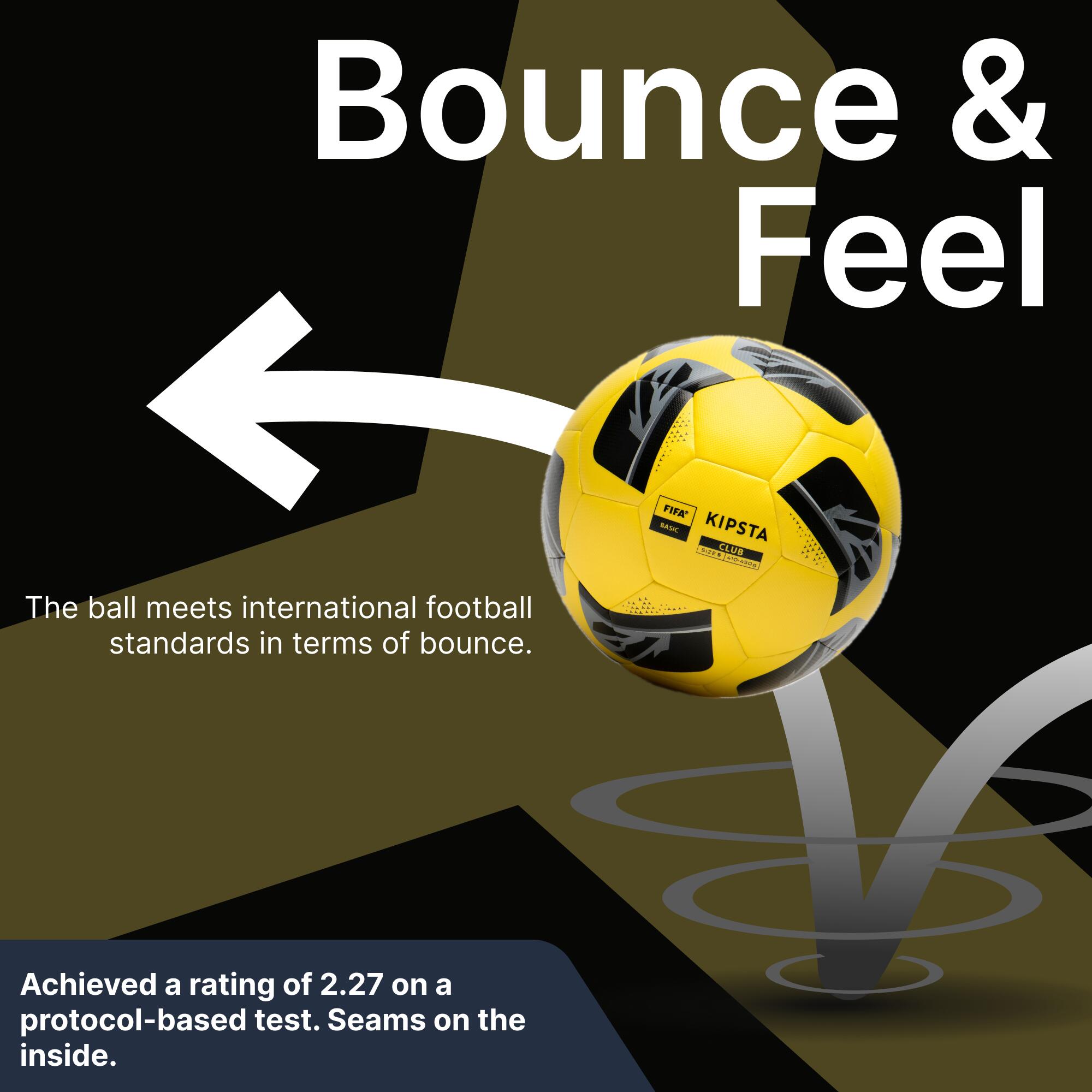 Size 5 FIFA Basic Football Club Hybrid - Yellow