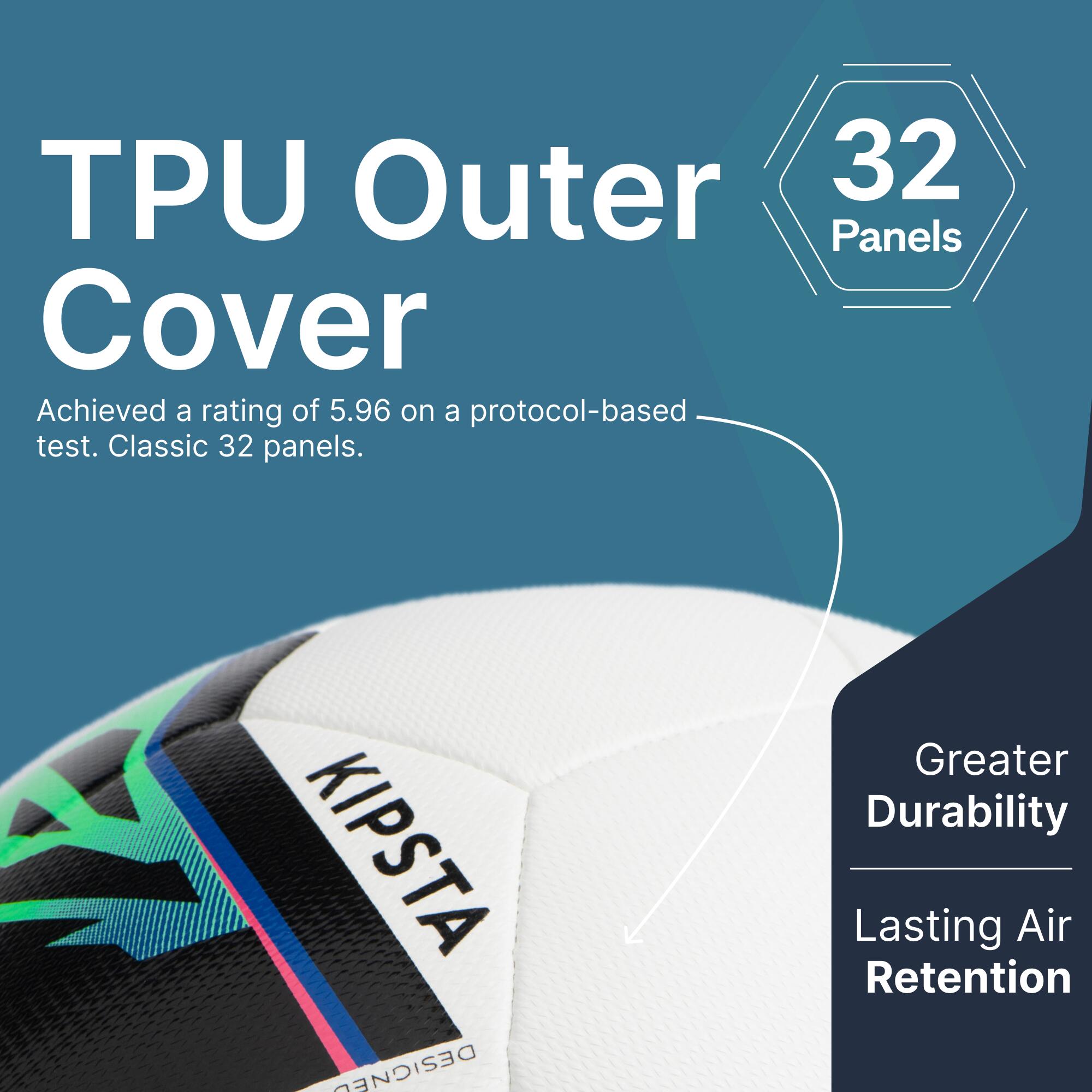 Size 5 FIFA Basic Football Club Hybrid - White