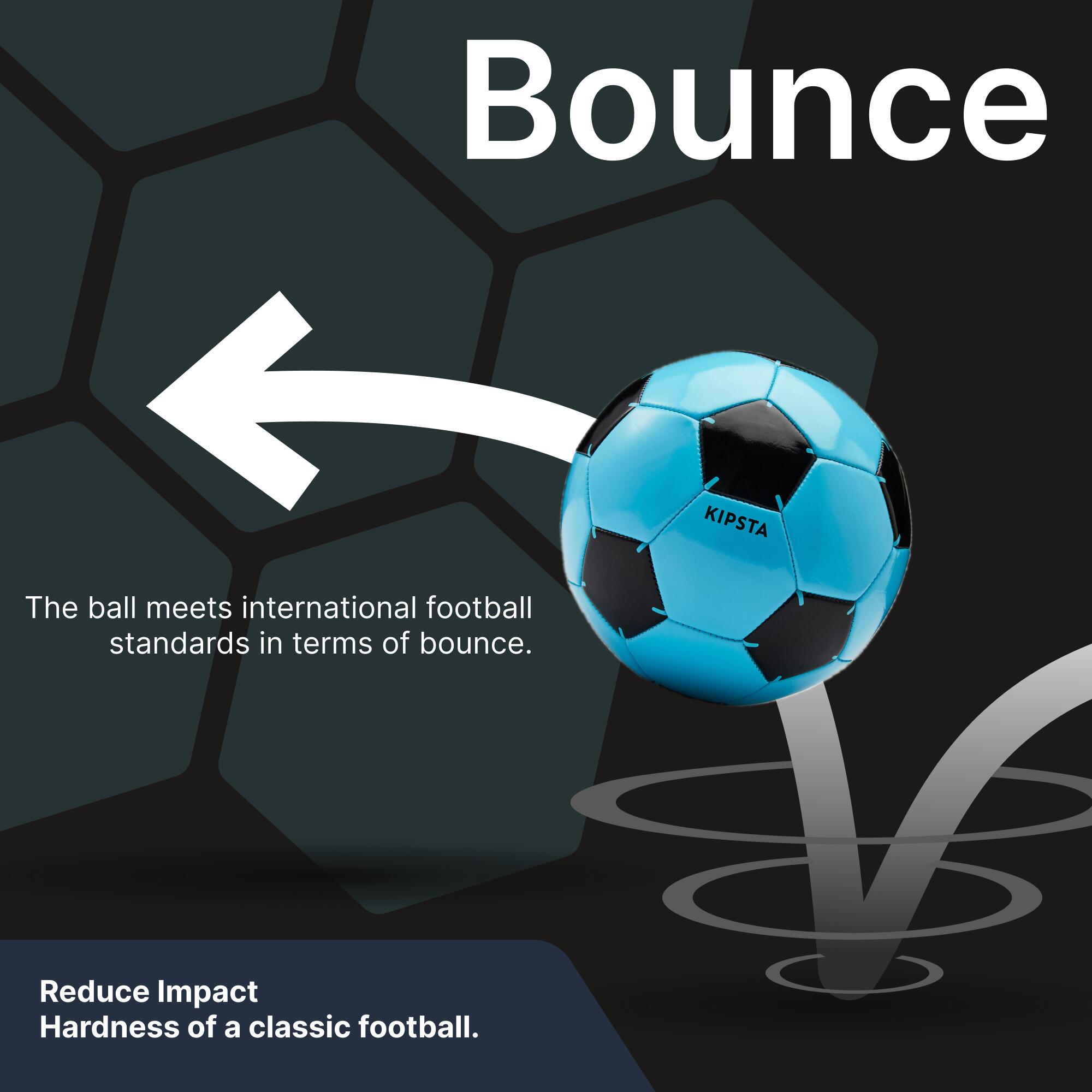 Football Ball Training Size 3 Below 8 years First Kick Blue