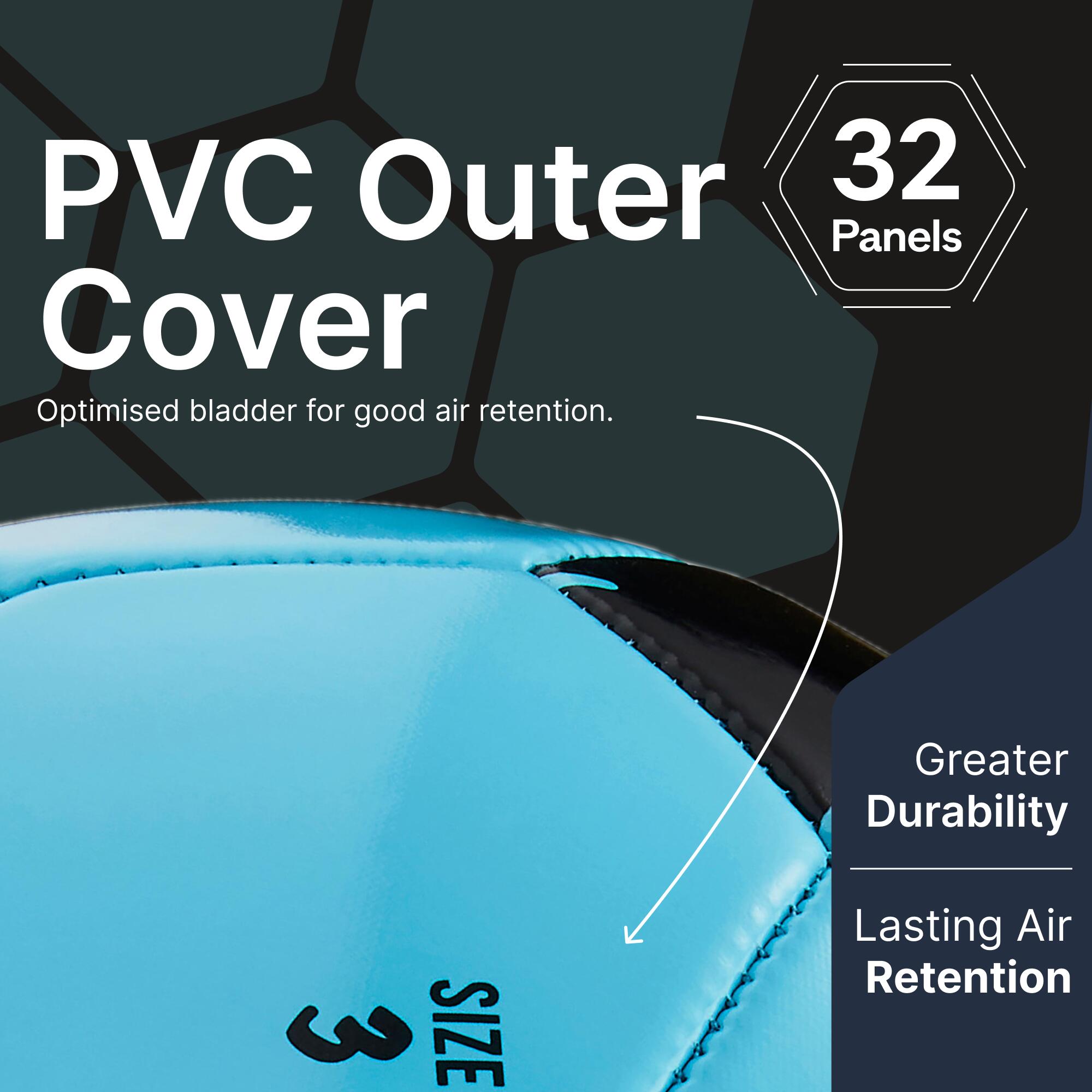 Football Ball Training Size 3 Below 8 years First Kick Blue