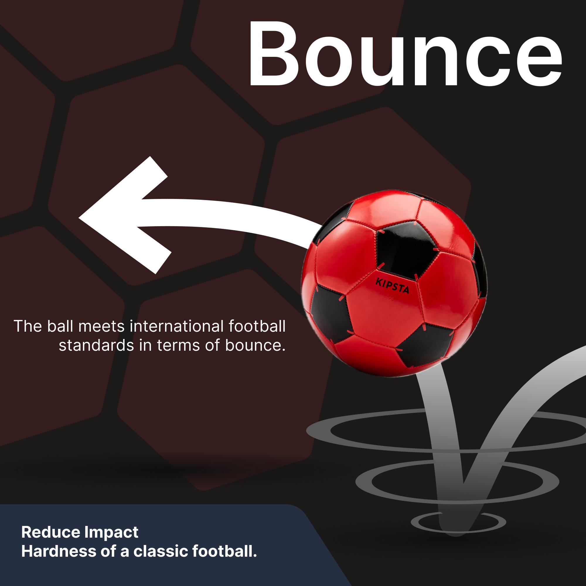 Football Ball Training Size 4 Age 8 to12 years First Kick Red