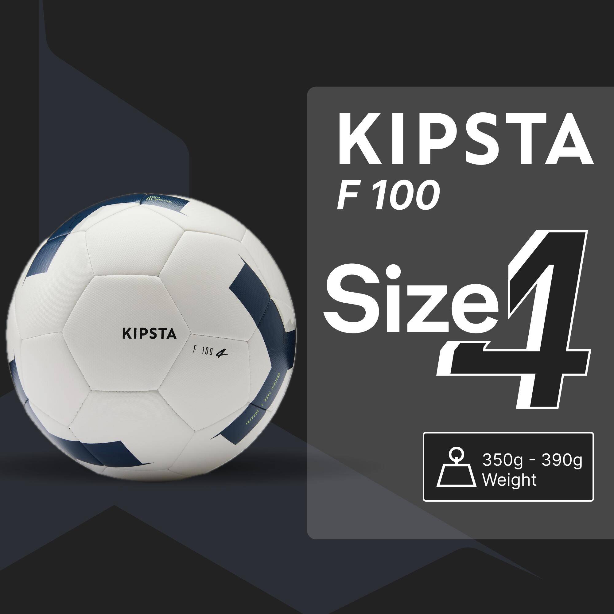 Football Training Ball F100 Size 4 White -  2