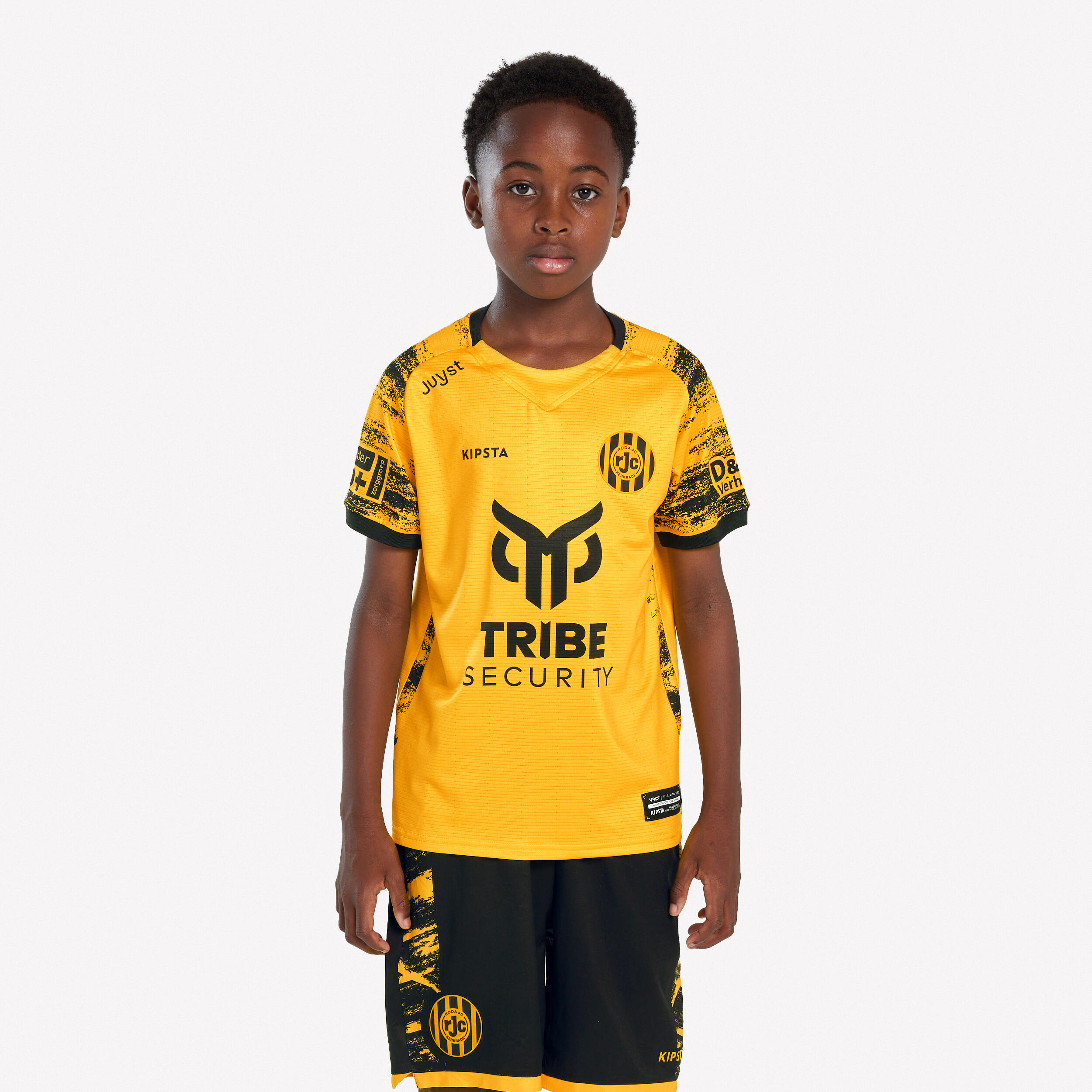 KIPSTA Authentiek thuishirt Roda JC 24/25 kinderen geel zwart