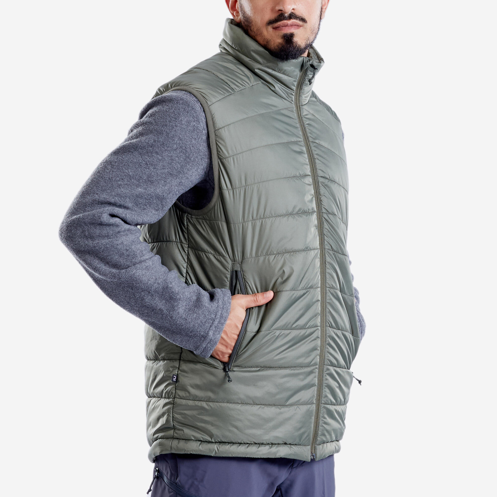 Men Padded Gilet - MT100 Khaki