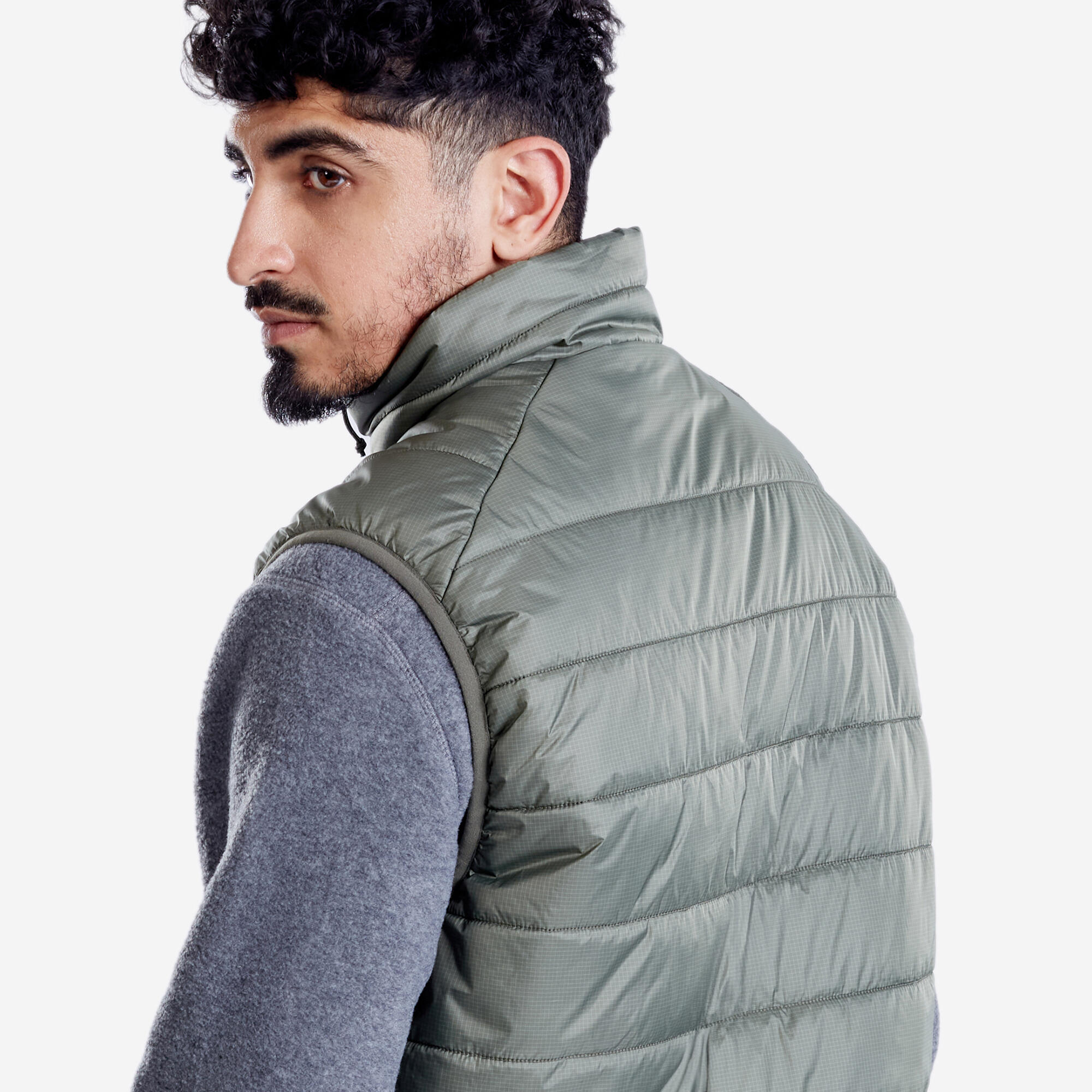 Men Padded Gilet - MT100 Khaki
