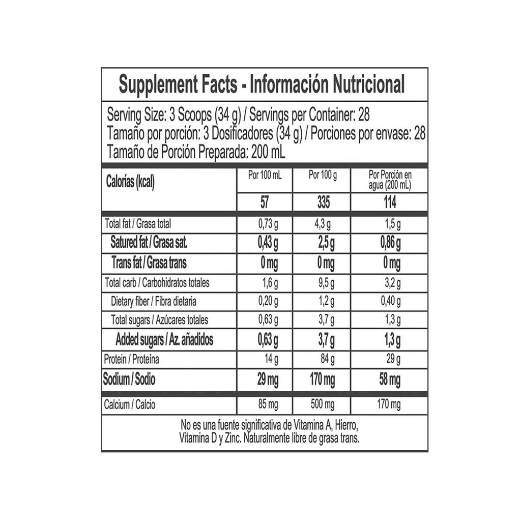 Alimento a base de proteína aíslada de 952gr Heathly Sports