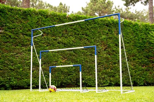 But de football Classique 500 taille S gris/bleu