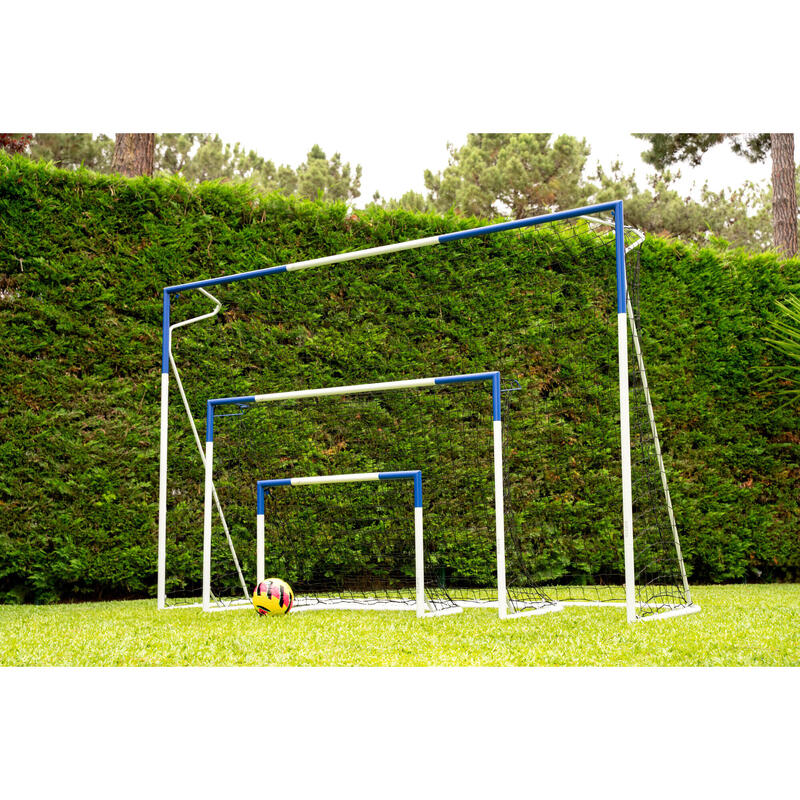 Portería de fútbol classique 500 talla L  gris/azul