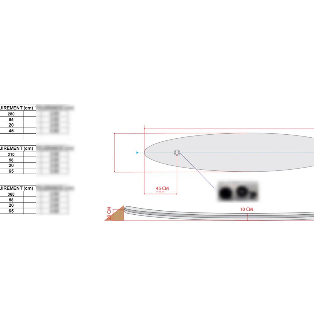 Vessie de fond renforcée pour kayak textile 100 Itiwit 1 place