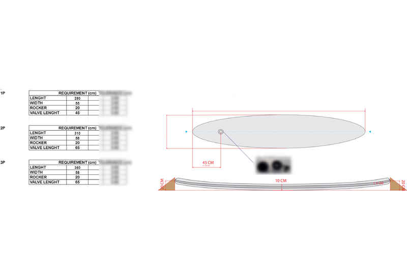 Vessie de fond renforcée pour kayak textile 100 Itiwit 3 places Decathlon