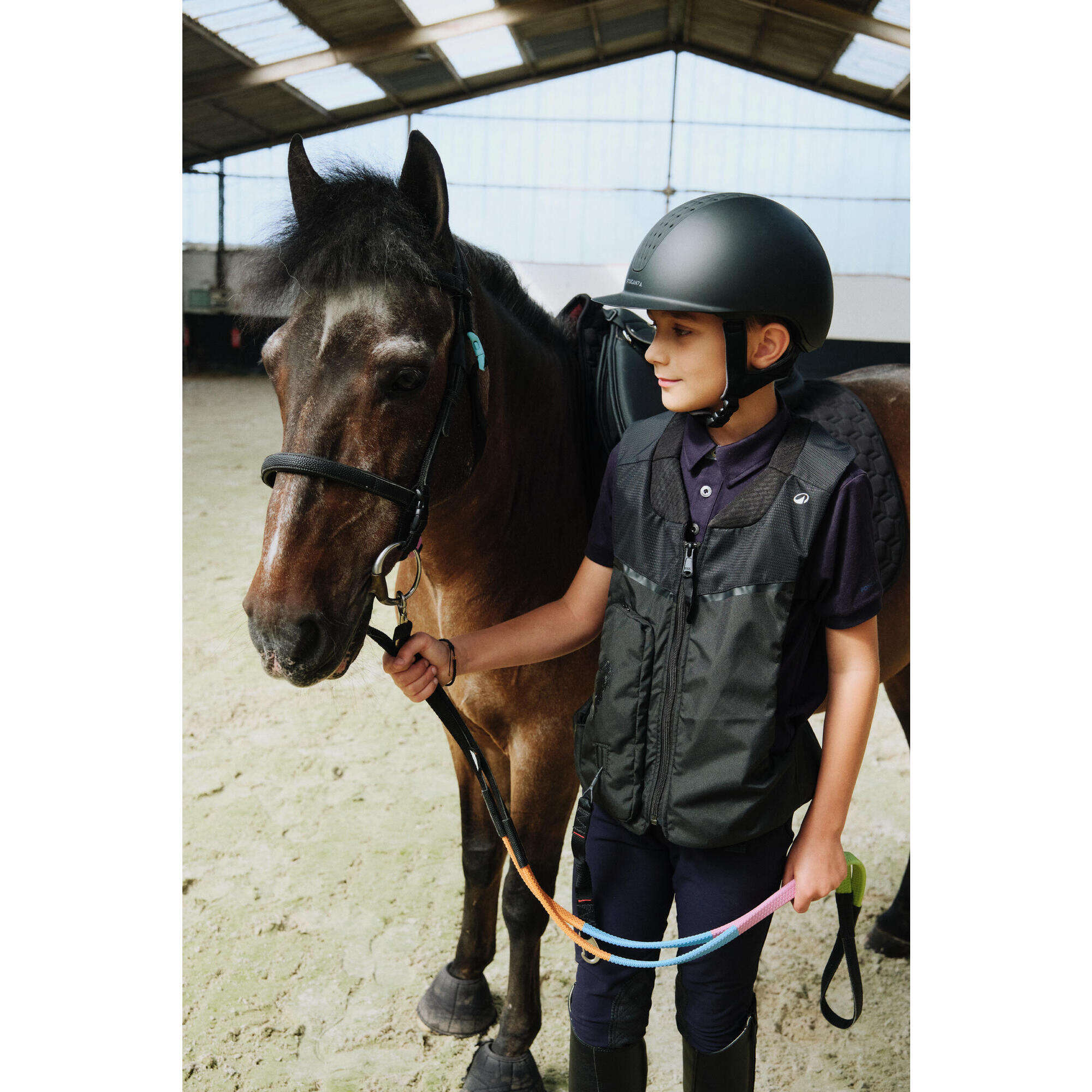 Gilet de protection équestre unisexe pour enfants, absorption des chocs pour l'équitation et l'entraînement Gilet de protection équestre unisexe pour enfants, absorption des chocs pour l'équitation et l'entraînement