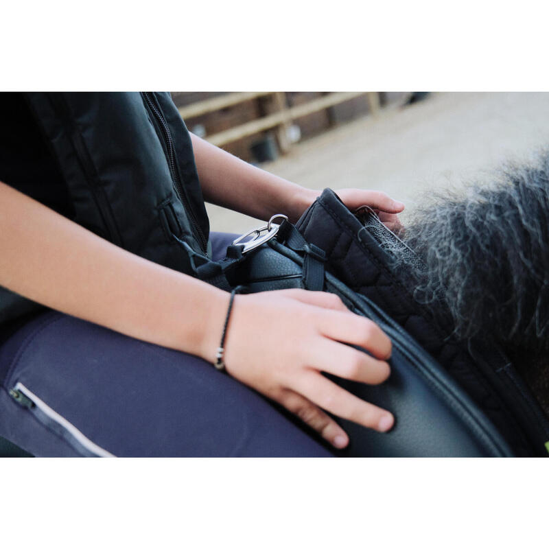 Vestă protecție Airbag echitație Negru Copii