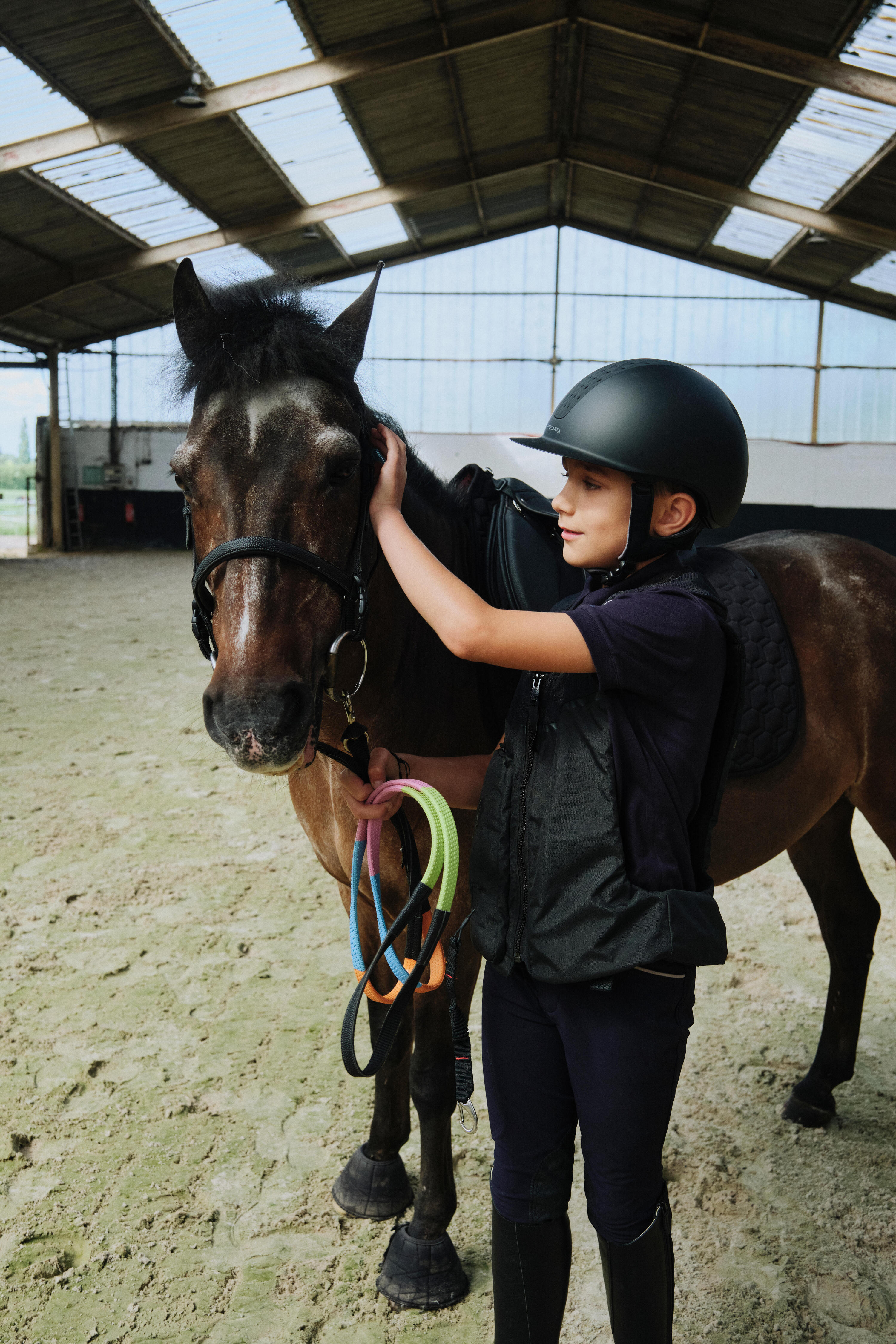 Gilet de protection Airbag équitation Junior Noir 29/46