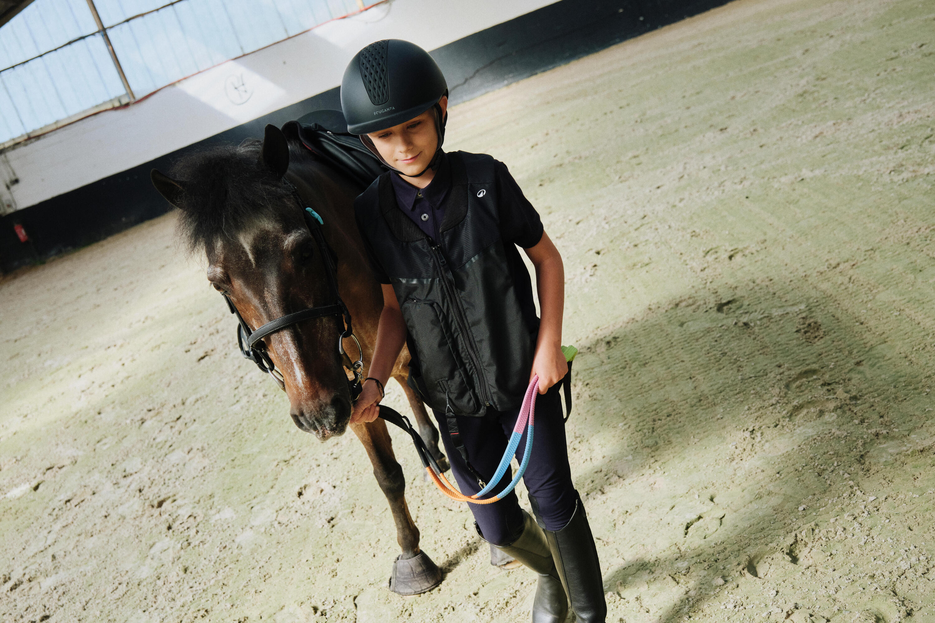 Gilet de protection Airbag équitation Junior Noir 23/46