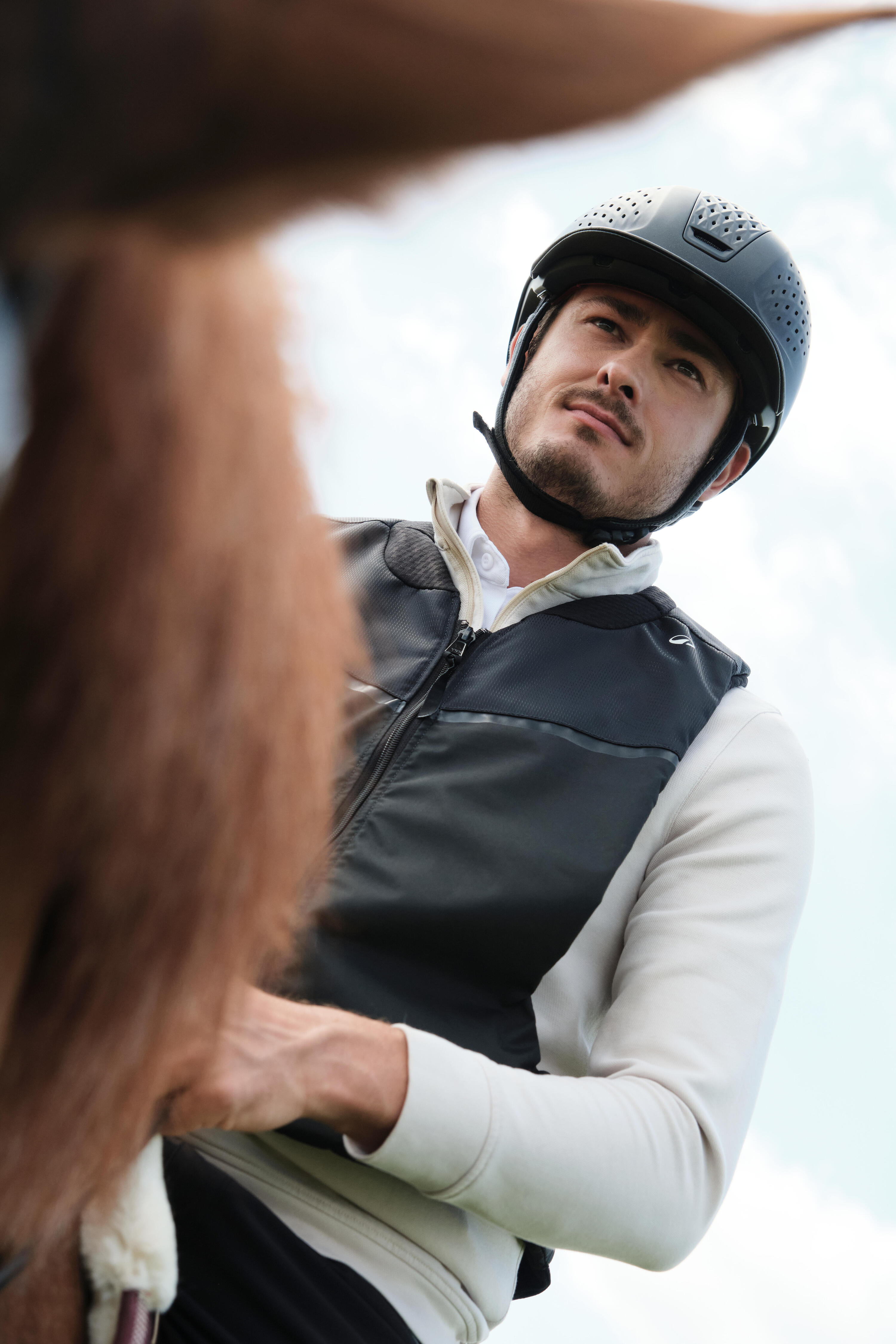 Gilet de protection Airbag équitation Adulte Noir 17/19