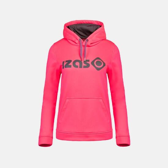 Sudadera de montaña y trekking con capucha Mujer Izas Duero rosa
