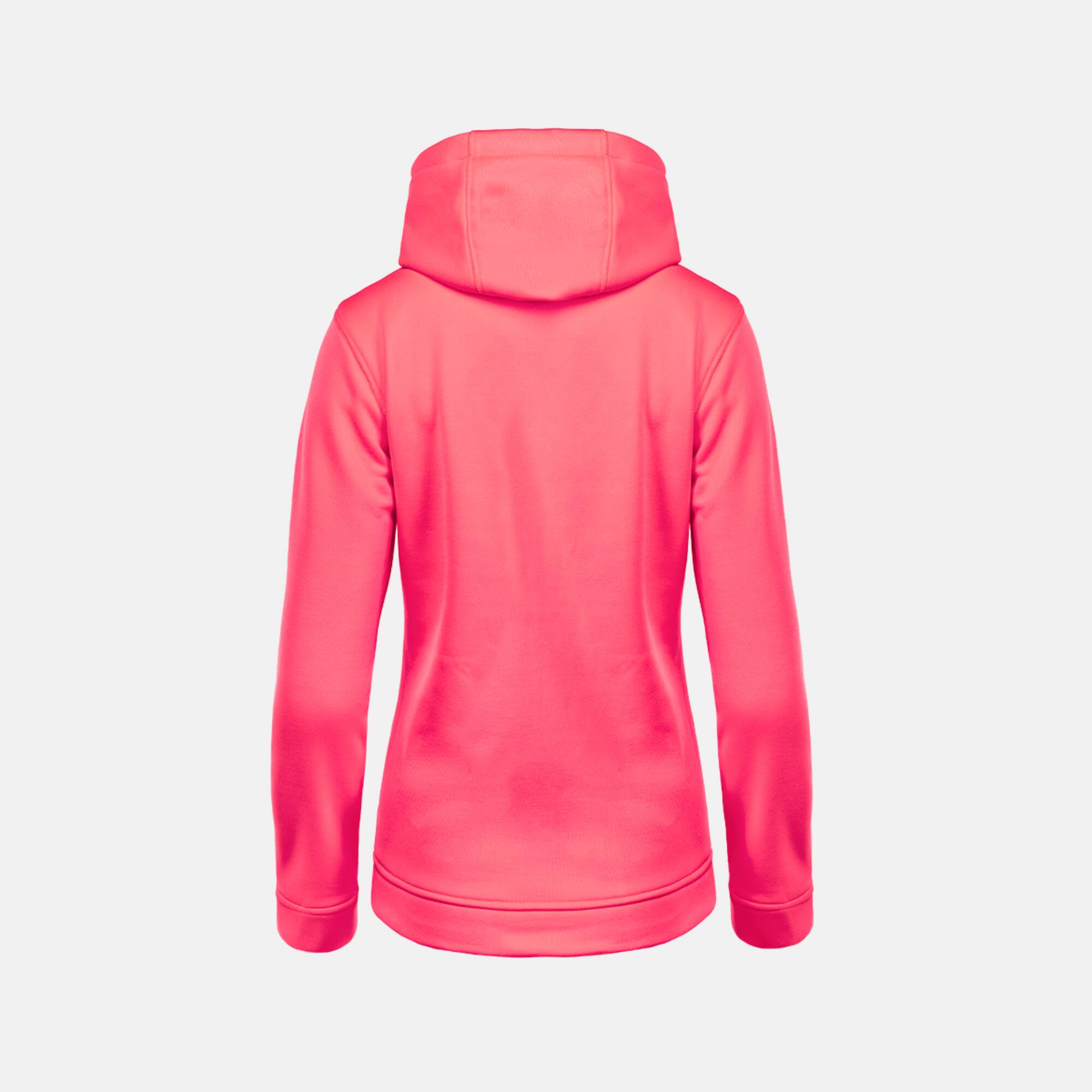 Sudadera de montaña y trekking con capucha Mujer Izas Duero rosa 2/3