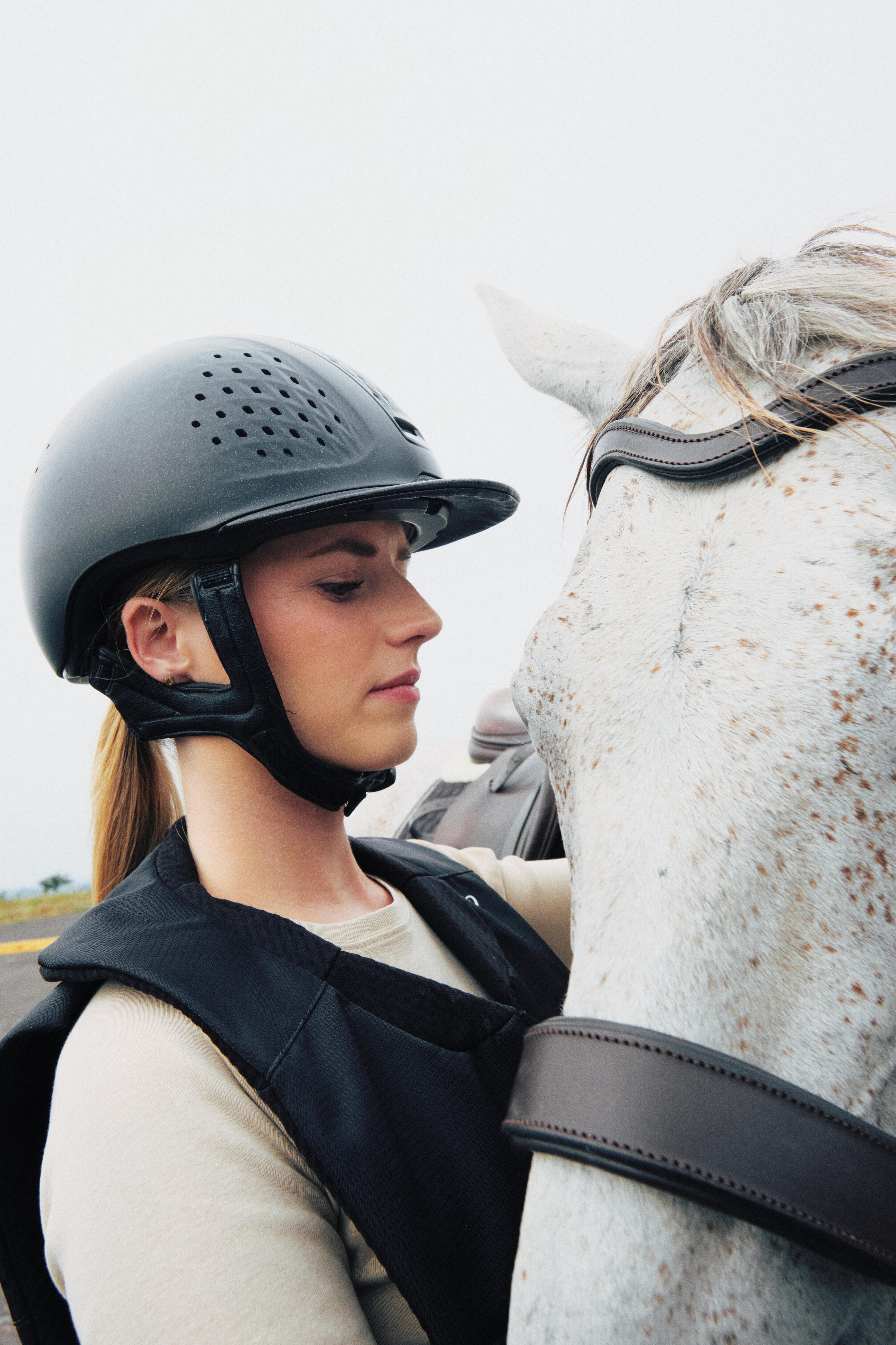 Bridon sans mors d’équitation pour cheval et poney 6/8