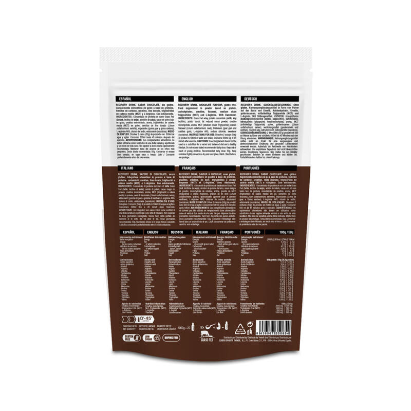 Recuperador muscular chocolate 1kg 226ers