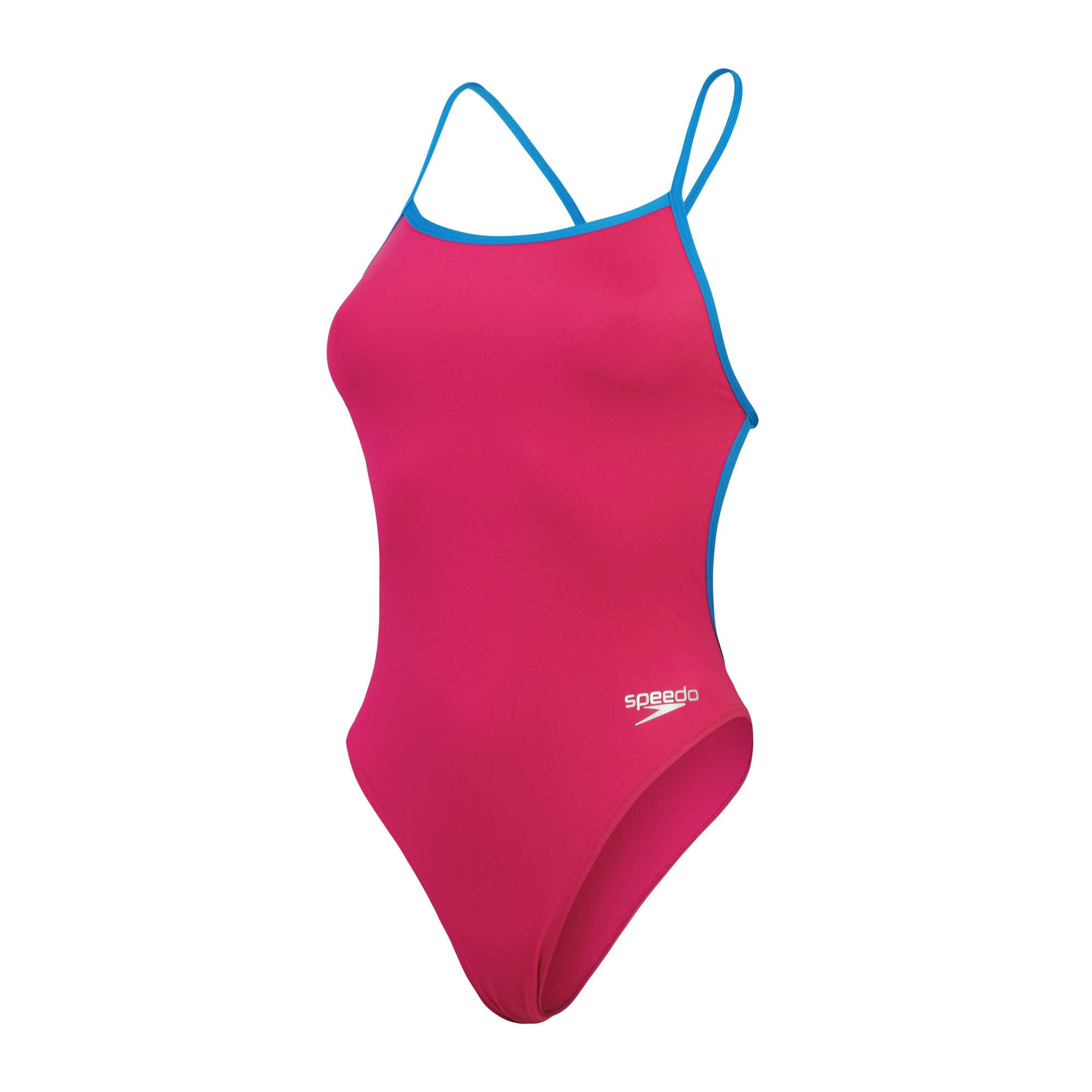 Speedo Women's Solid Vback One Piece - Magenta Haze