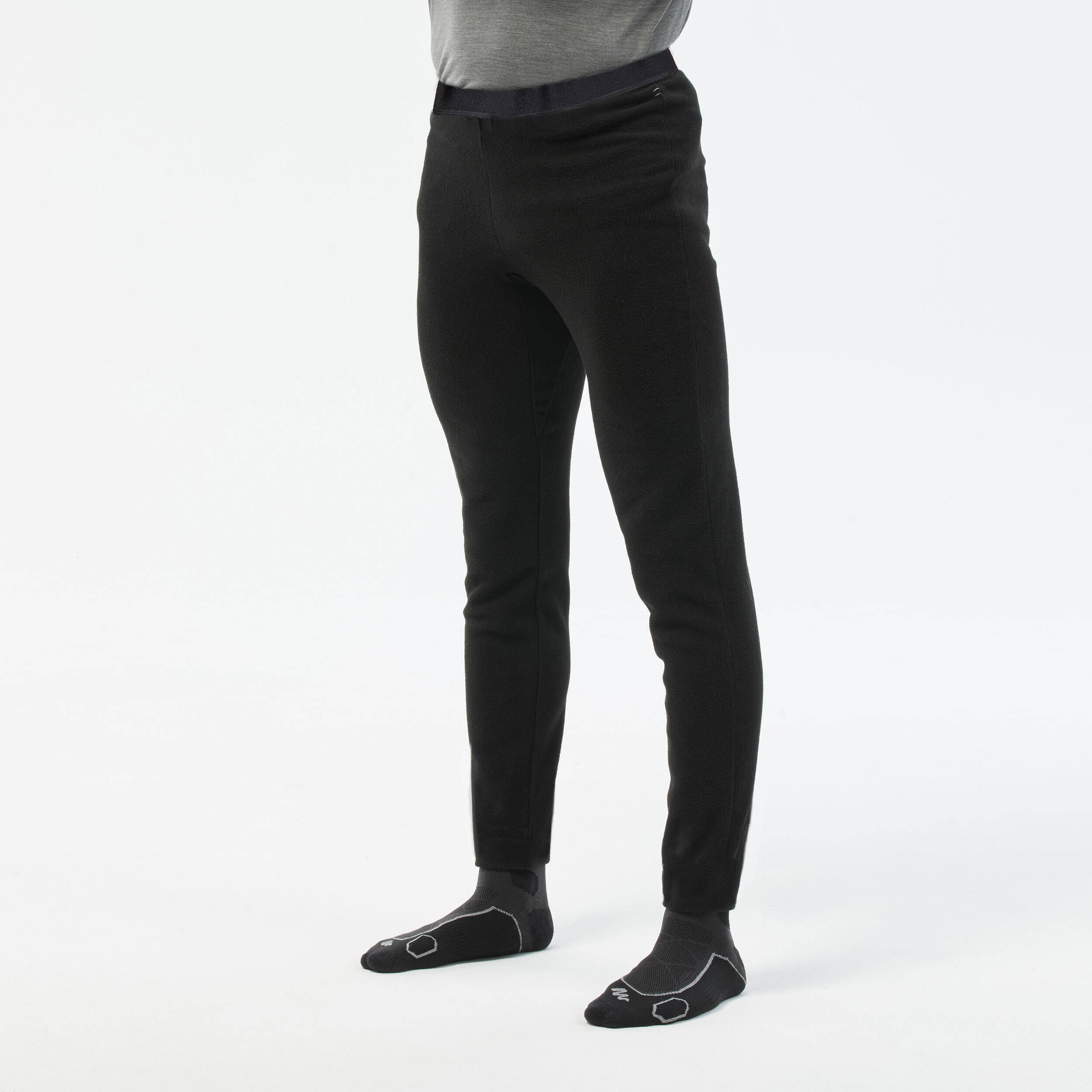 Men Winter Pant - Fleece  MH100 Black -  2