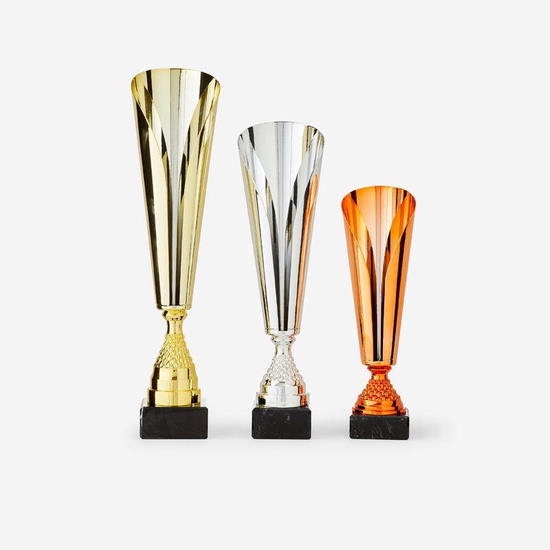 LOT 3 TROPHEES PODIUM 31/39/46 cm