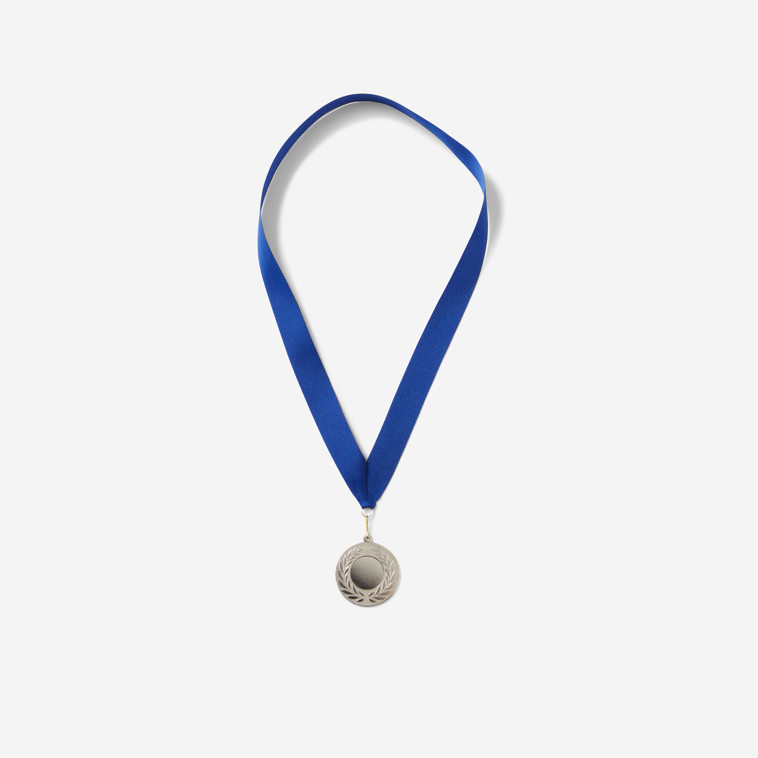Medaglia argento 50 mm nastro riciclato 4/4