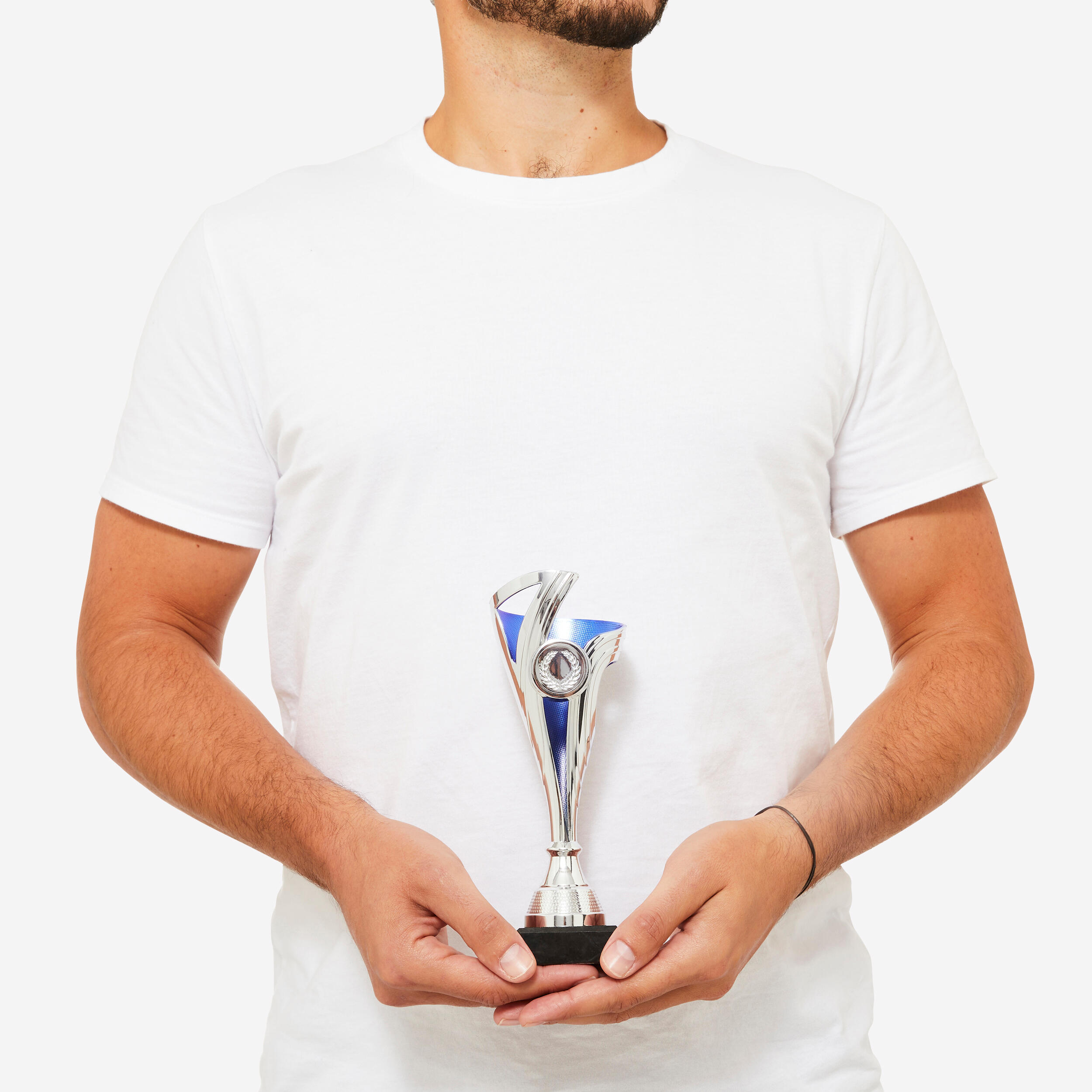 Trofeo Sportivo Art-Trophies AT82515 – Coppa In Argento Con Base In Legno, Altezza 31 Cm, Classica