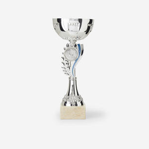 Copa c160 plata/azul 23 cm