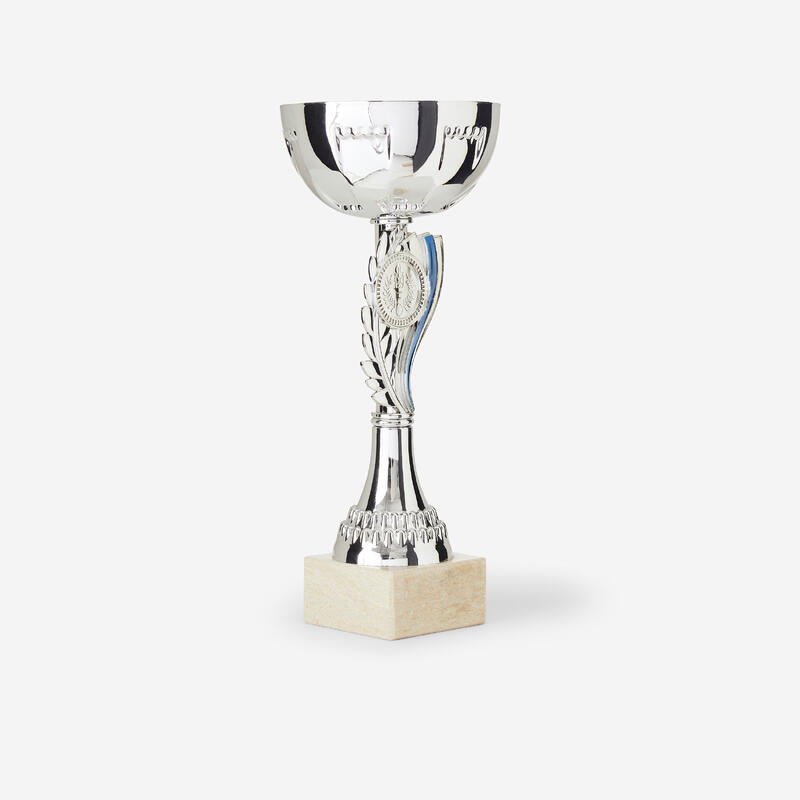 Cupă c160 argintiu/albastru 23cm