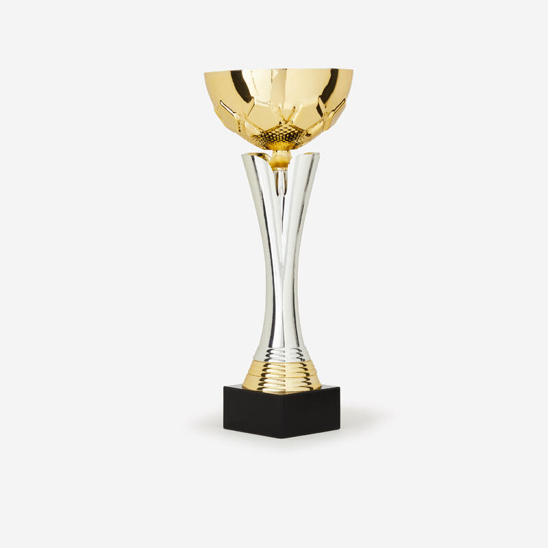 Taça C535 Dourado/Prateado 32 cm