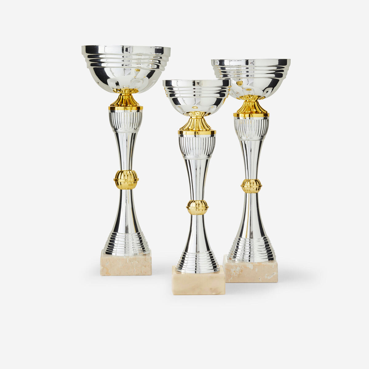 LOT DE 3 COUPES 30 cm, 33 cm, 35 cm