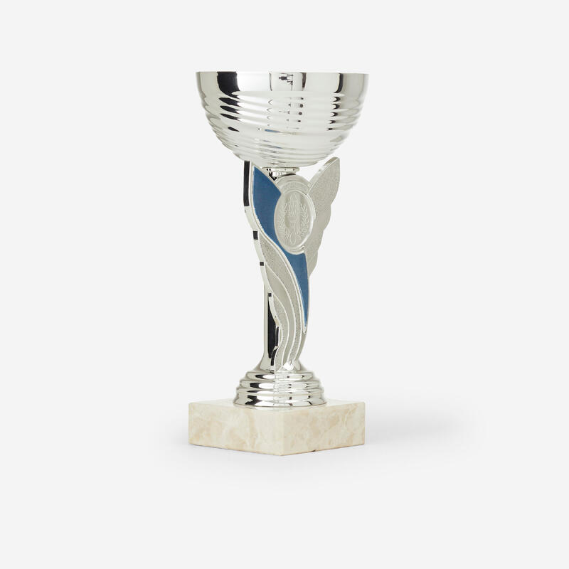 Coupe c130 argent/ bleu 19 cm