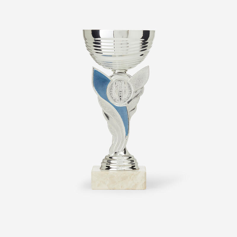 Coupe c130 argent/ bleu 19 cm