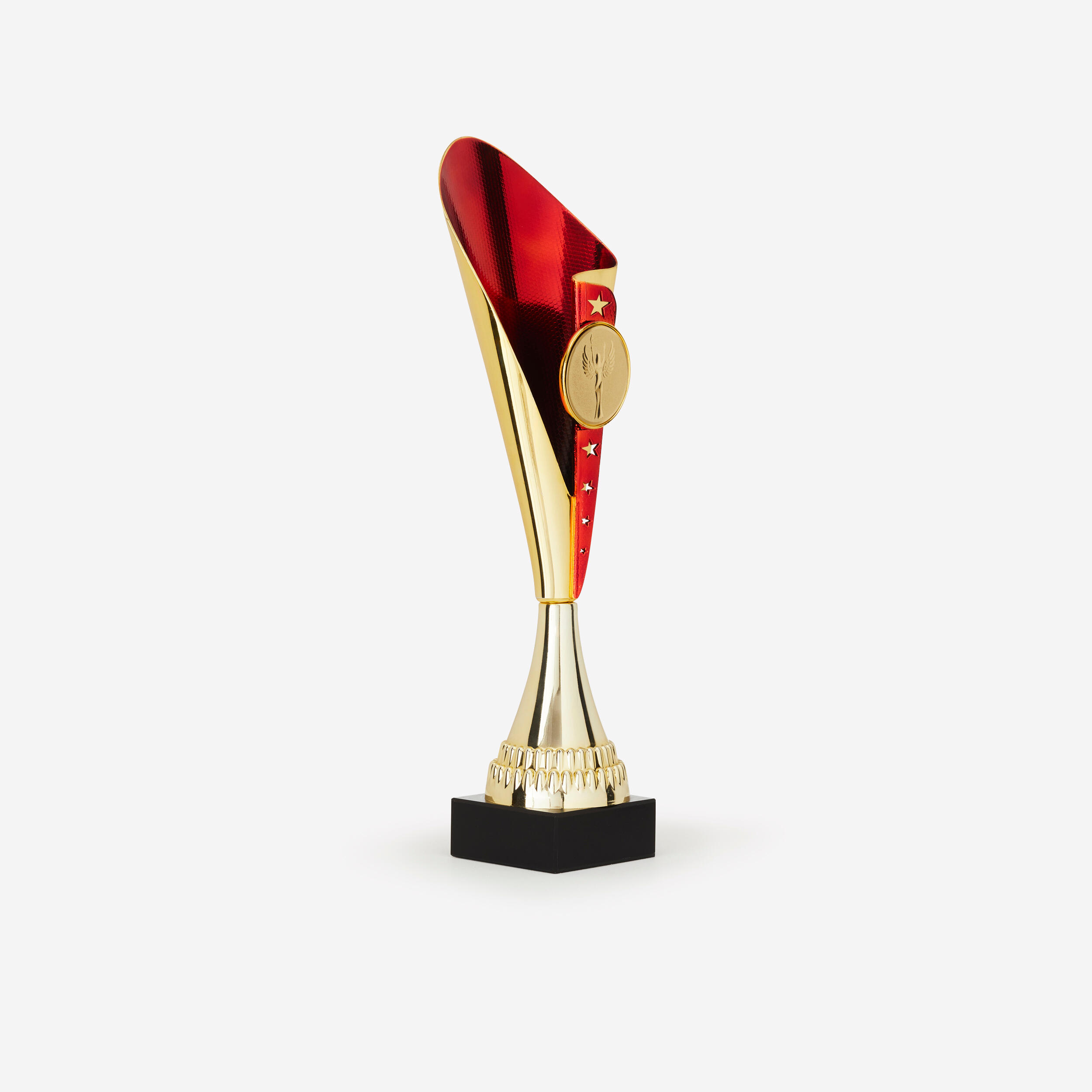 Taça c530 dourado/vermelho 37 cm