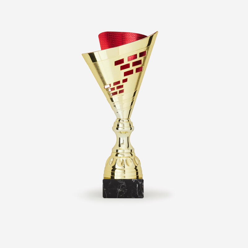 Kupa - 35 Cm - Altın Rengi/Kırmızı - T537