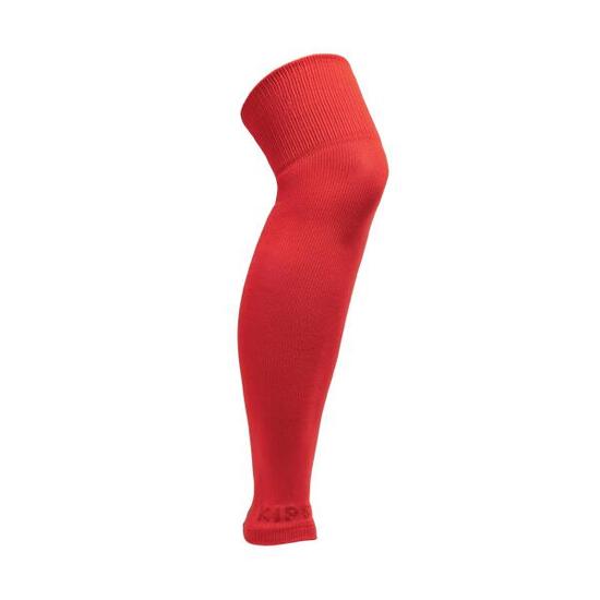 Chaussettes de football sans-pied rouge