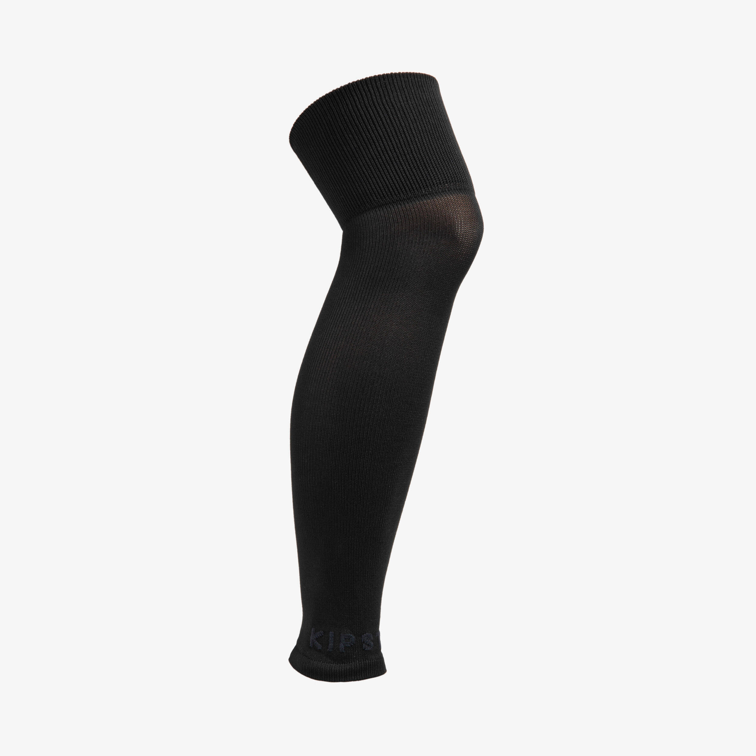 Unisex Football Footless Stirrup Socks - Black -  1