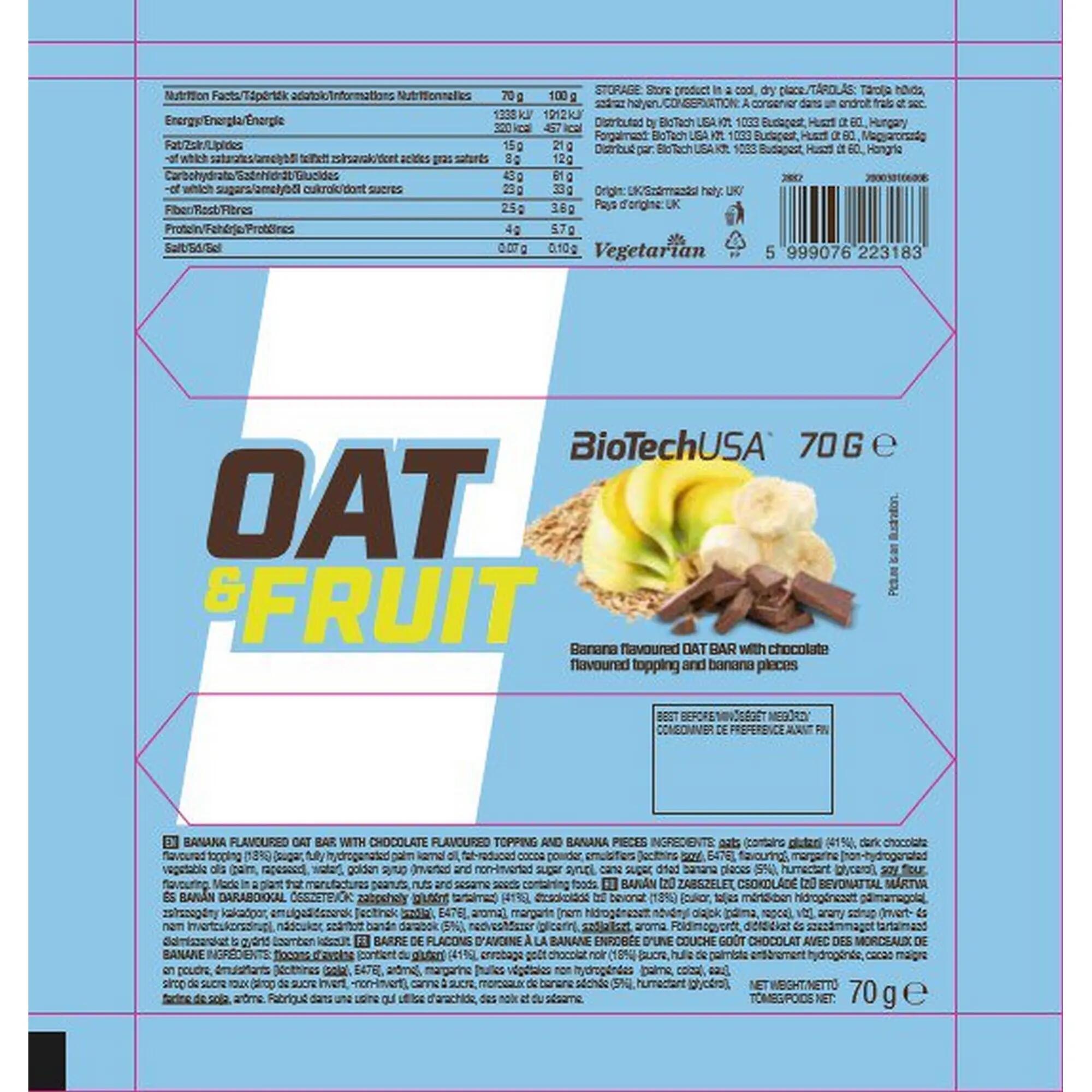 Zabszelet, csokoládé-banán - Oat&Fruits 2/4