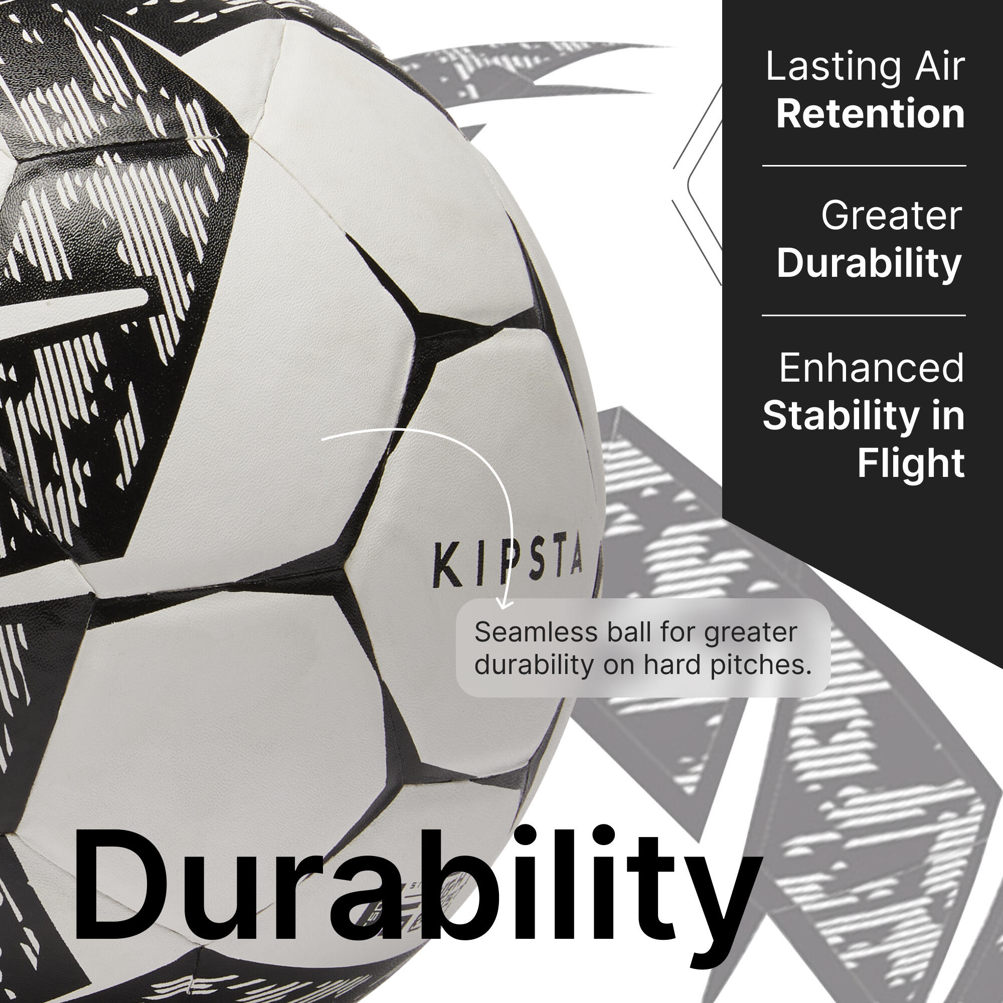 Football Ball Hard Ground F500- Size 5