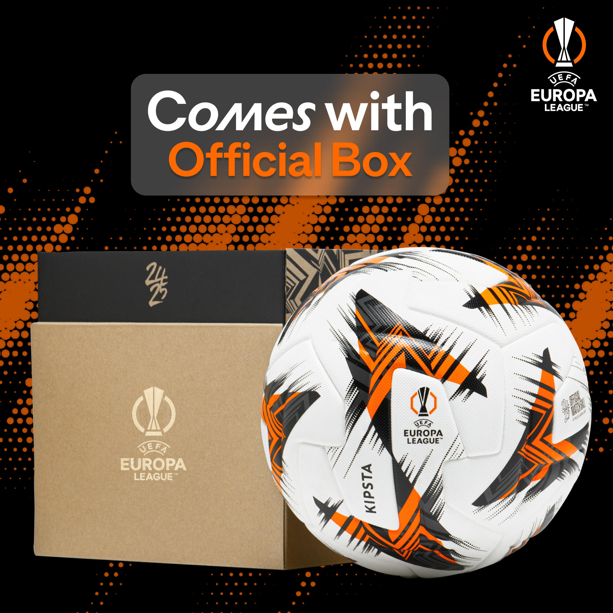 UEFA Europa League Official Match Ball 24-25 With Box