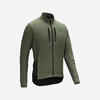 Fahrrad Winterjacke Rennrad Endurance Herren schwarz/grün 