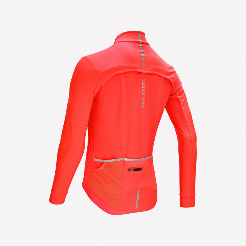 Fahrrad Winterjacke Rennrad Racer 2 Herren orange 