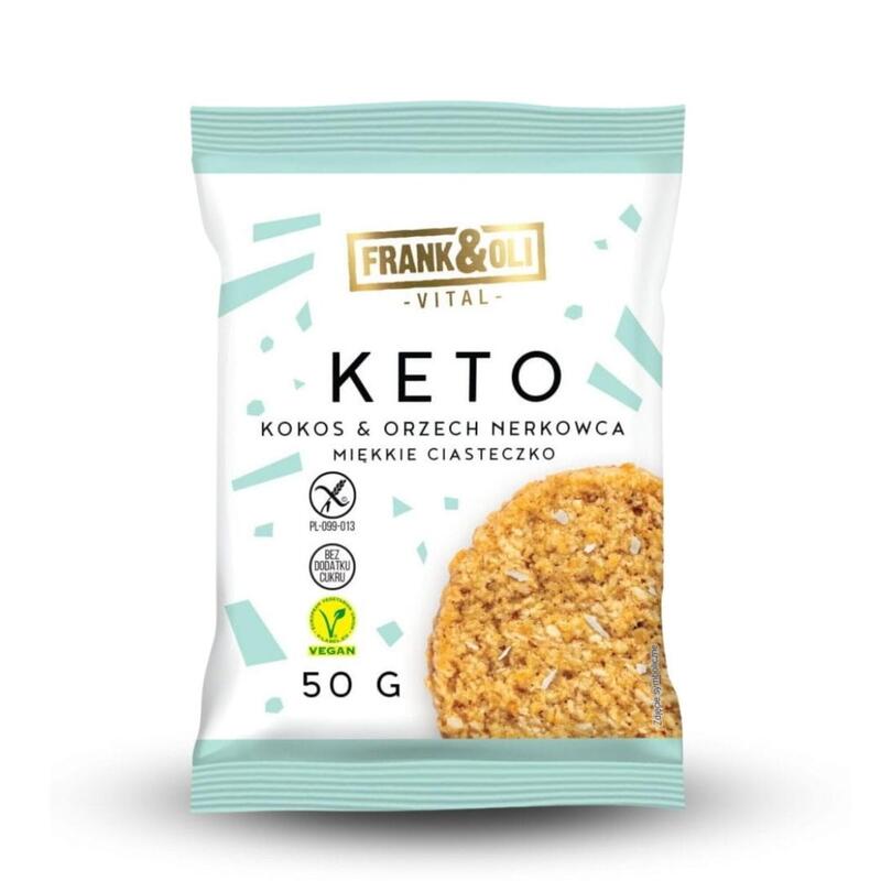Keto miękkie ciasteczko kokos & orzech nerkowca 50g