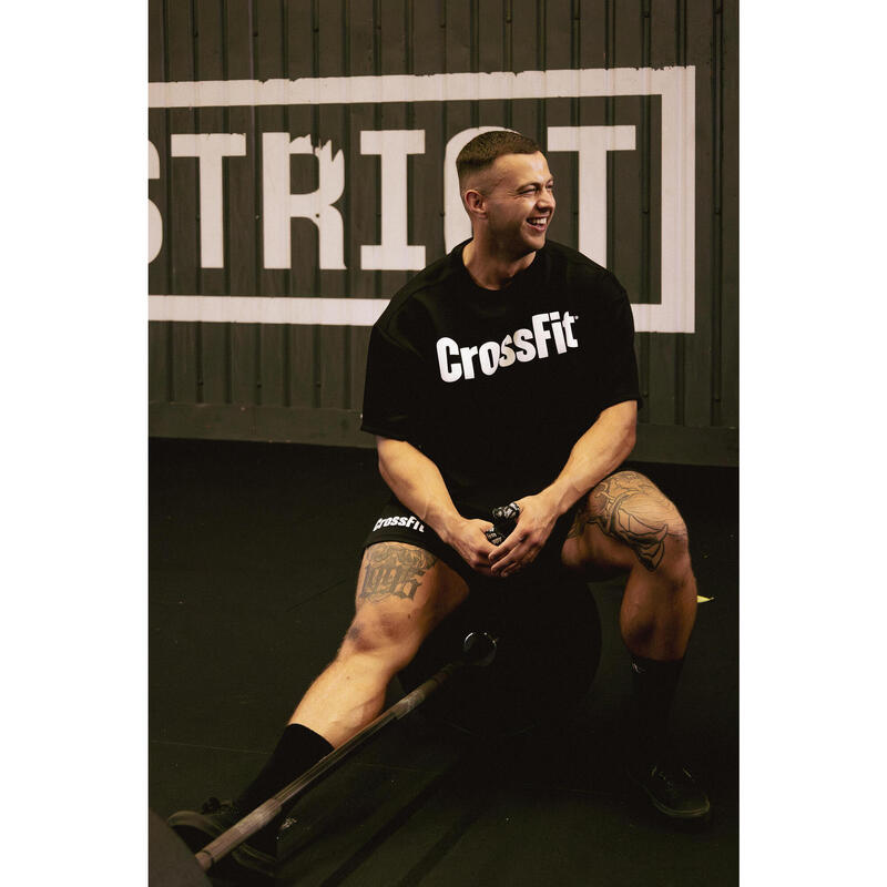 Tee shirt de crossfit® oversize unisexe, noir